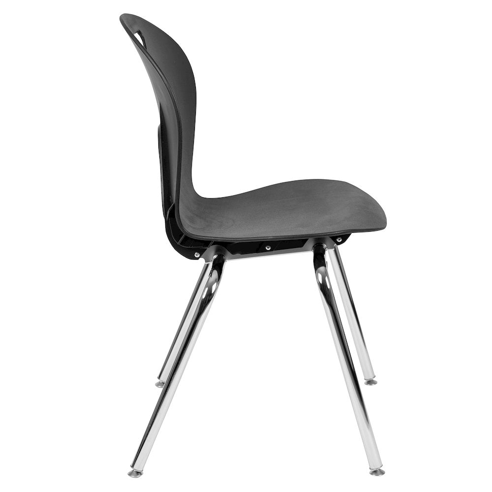 Titan Black Student Stack School Chair - 18-inch