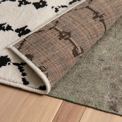 Slide-Stop Cushion Rug Pad, 1/4" Thick, for 5'x8' Area Rug, Gray