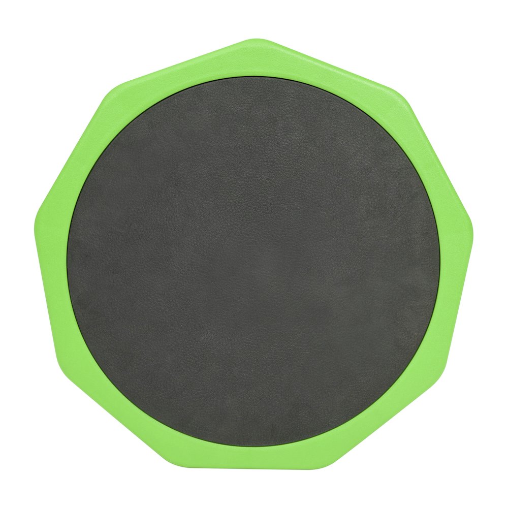 Adjustable Height Kids Active Stool with Bottom in Green, 14" - 18" Seat Height