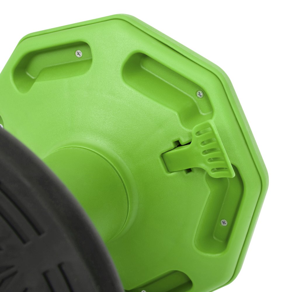 Adjustable Height Kids Active Stool with Bottom in Green, 14" - 18" Seat Height
