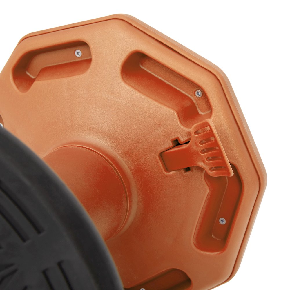 Adjustable Height Kids Active Stool with Bottom in Orange, 14" - 18" Seat Height