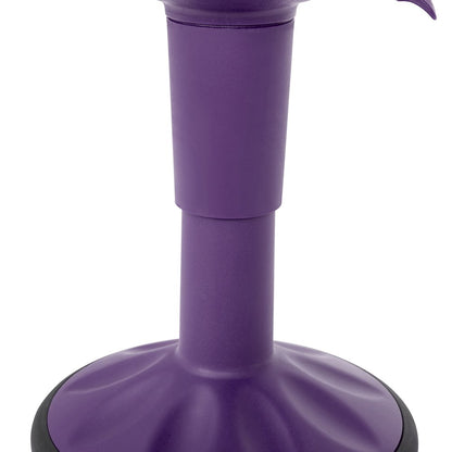 Adjustable Height Kids Active Stool with Bottom in Purple, 14" - 18" Seat Height