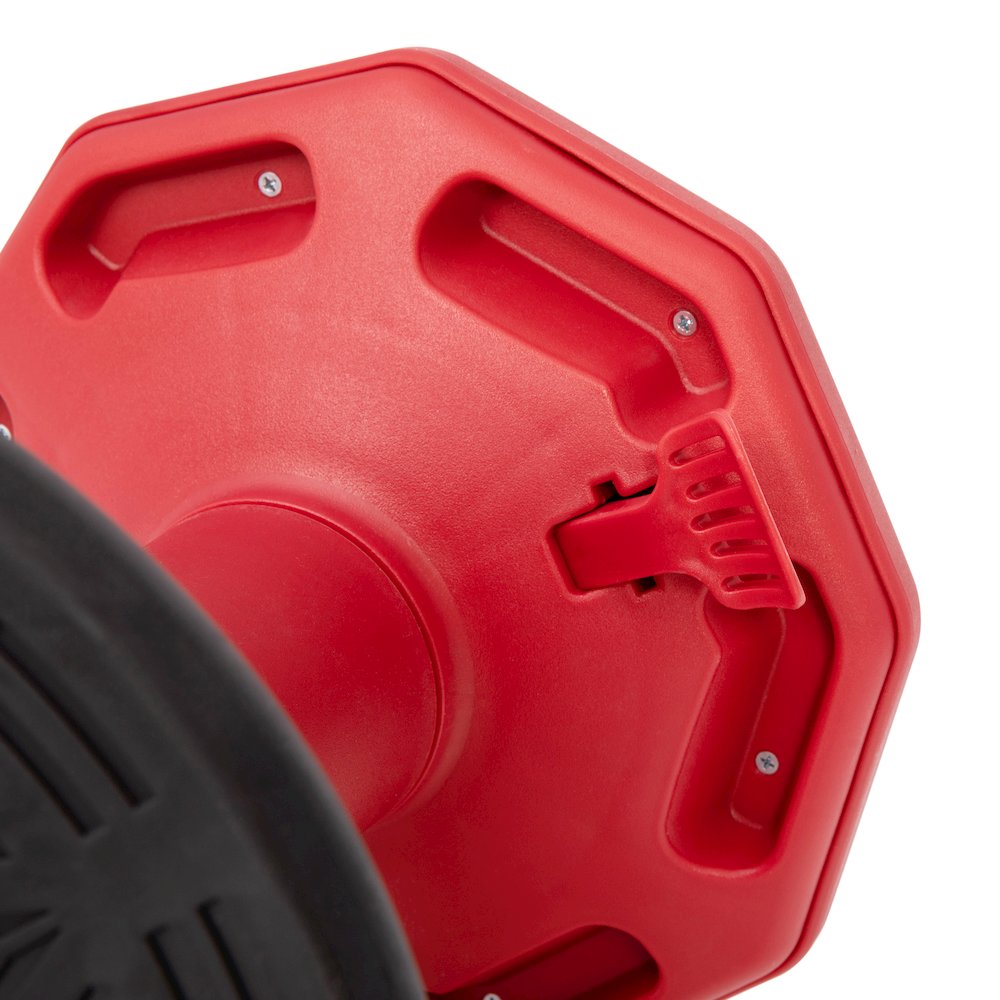 Adjustable Height Kids Active Stool with Bottom in Red, 14" - 18" Seat Height