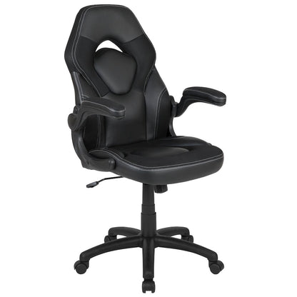 Gaming Desk and Black Racing Chair Set