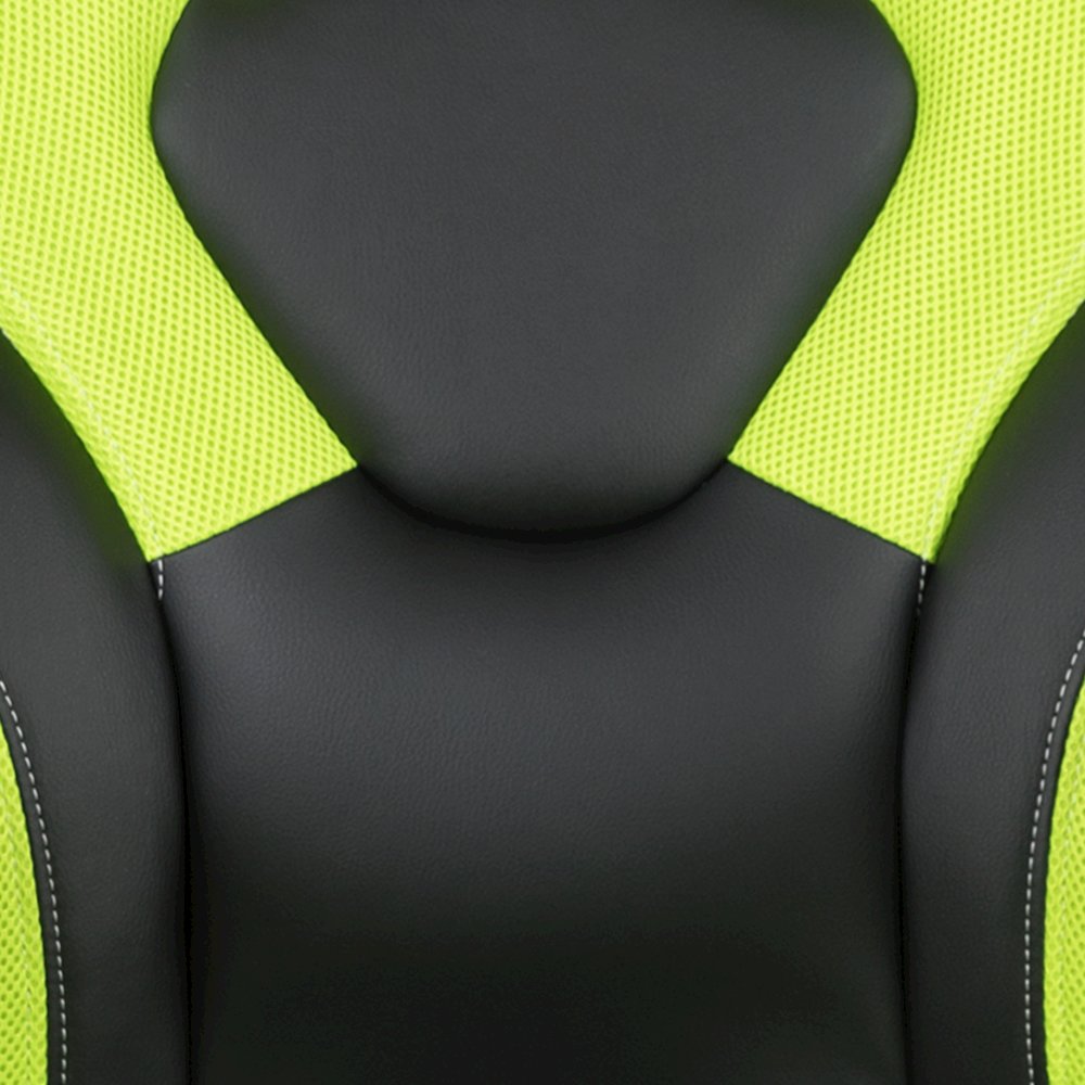 Gaming Desk and Green/Black Racing Chair Set