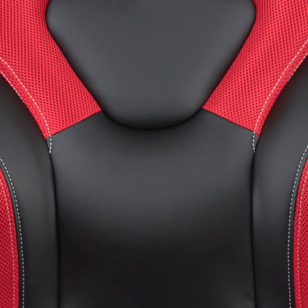 Gaming Desk and Red/Black Racing Chair Set