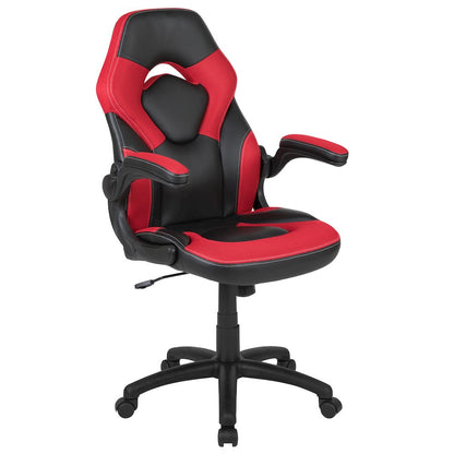 Black Gaming Desk and Red/Black Racing Chair Set