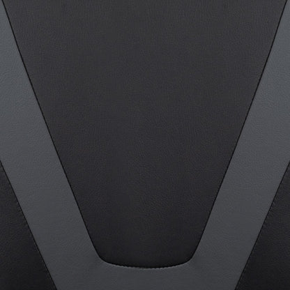 Black Gaming Desk and Gray/Black Reclining Gaming Chair Set