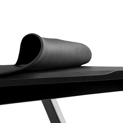 Gaming Desk and Red/Black Reclining Gaming Chair Set