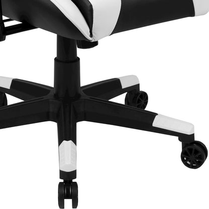Black Gaming Desk and Black Reclining Gaming Chair Set
