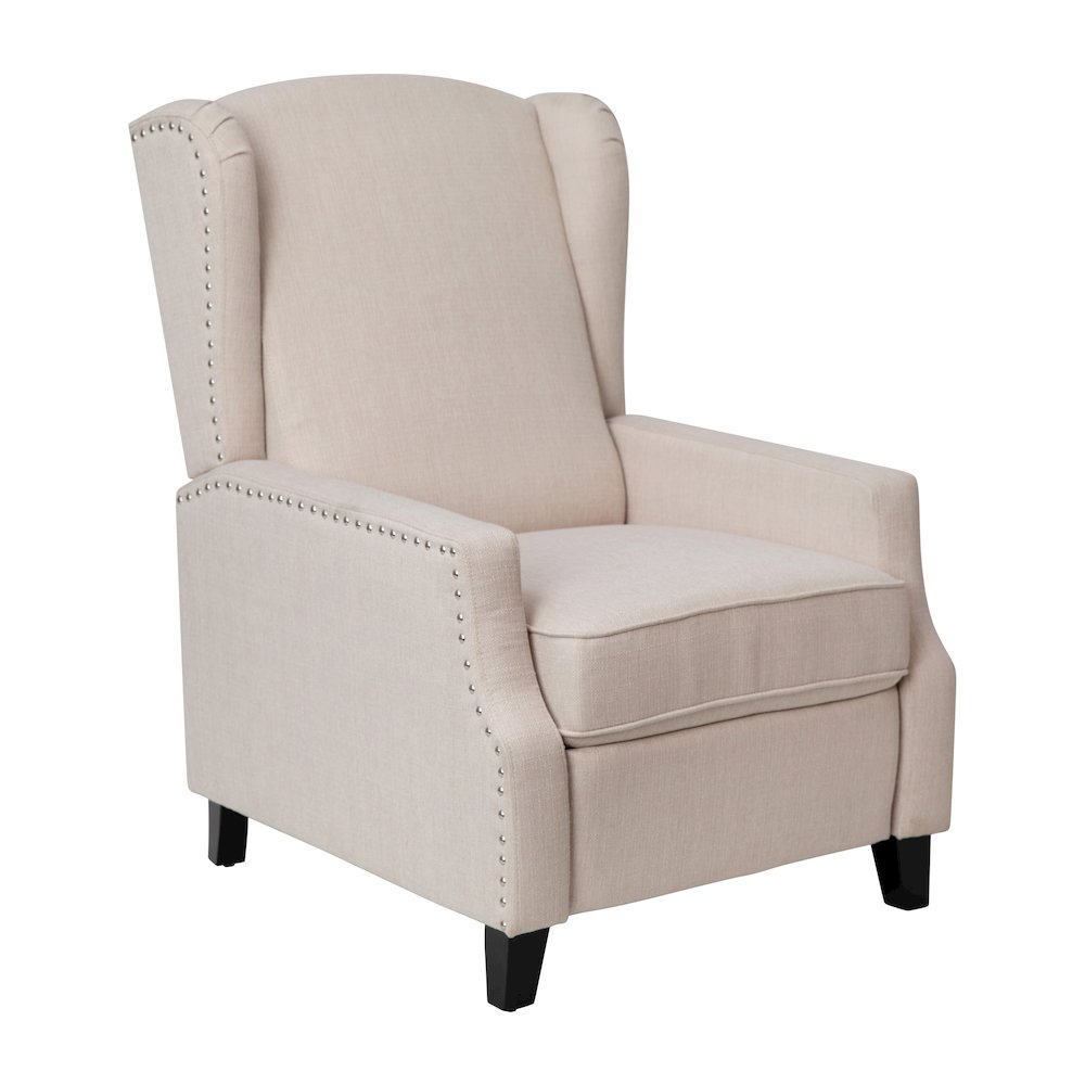 Traditional Slim Push Back Recliner Chair