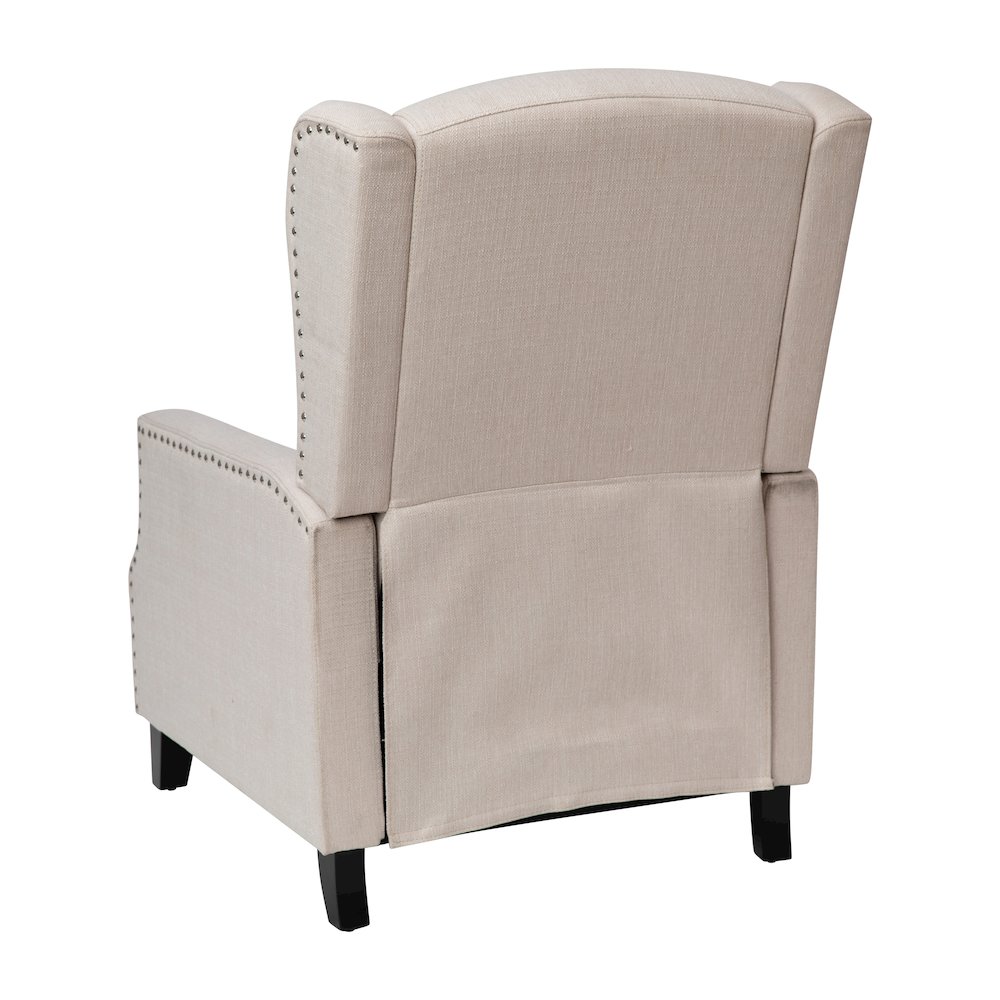 Traditional Slim Push Back Recliner Chair