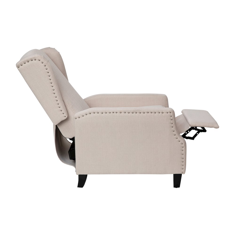 Traditional Slim Push Back Recliner Chair