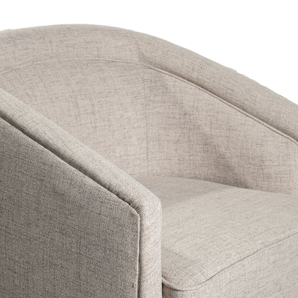 Commercial Grade Barrel Accent Chair, Cream