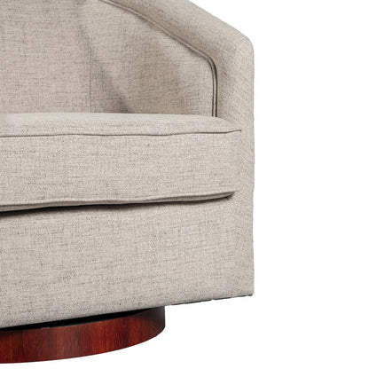 Commercial Grade Barrel Accent Chair, Cream