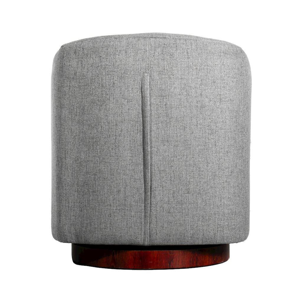 Commercial Grade Barrel Accent Chair, Gray