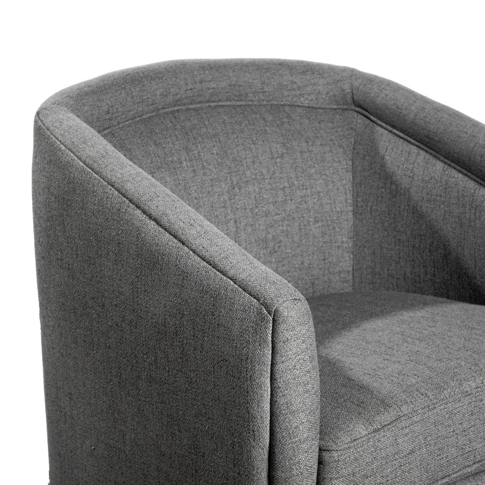 Commercial Grade Barrel Accent Chair, Gray