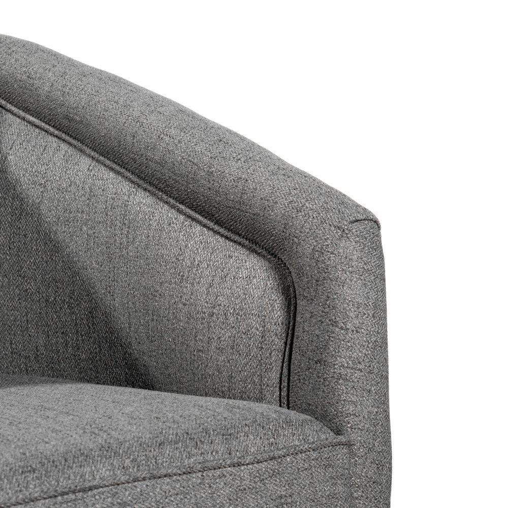 Commercial Grade Barrel Accent Chair, Gray