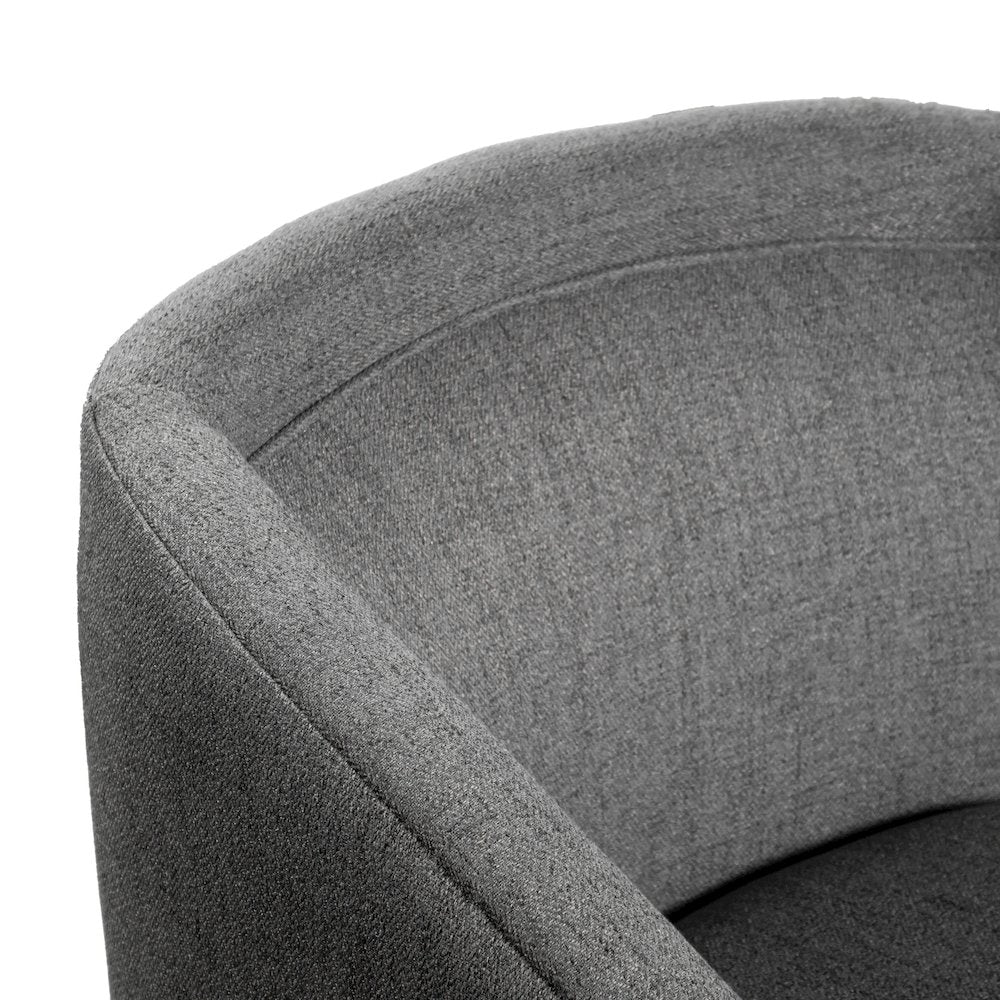 Commercial Grade Barrel Accent Chair, Gray