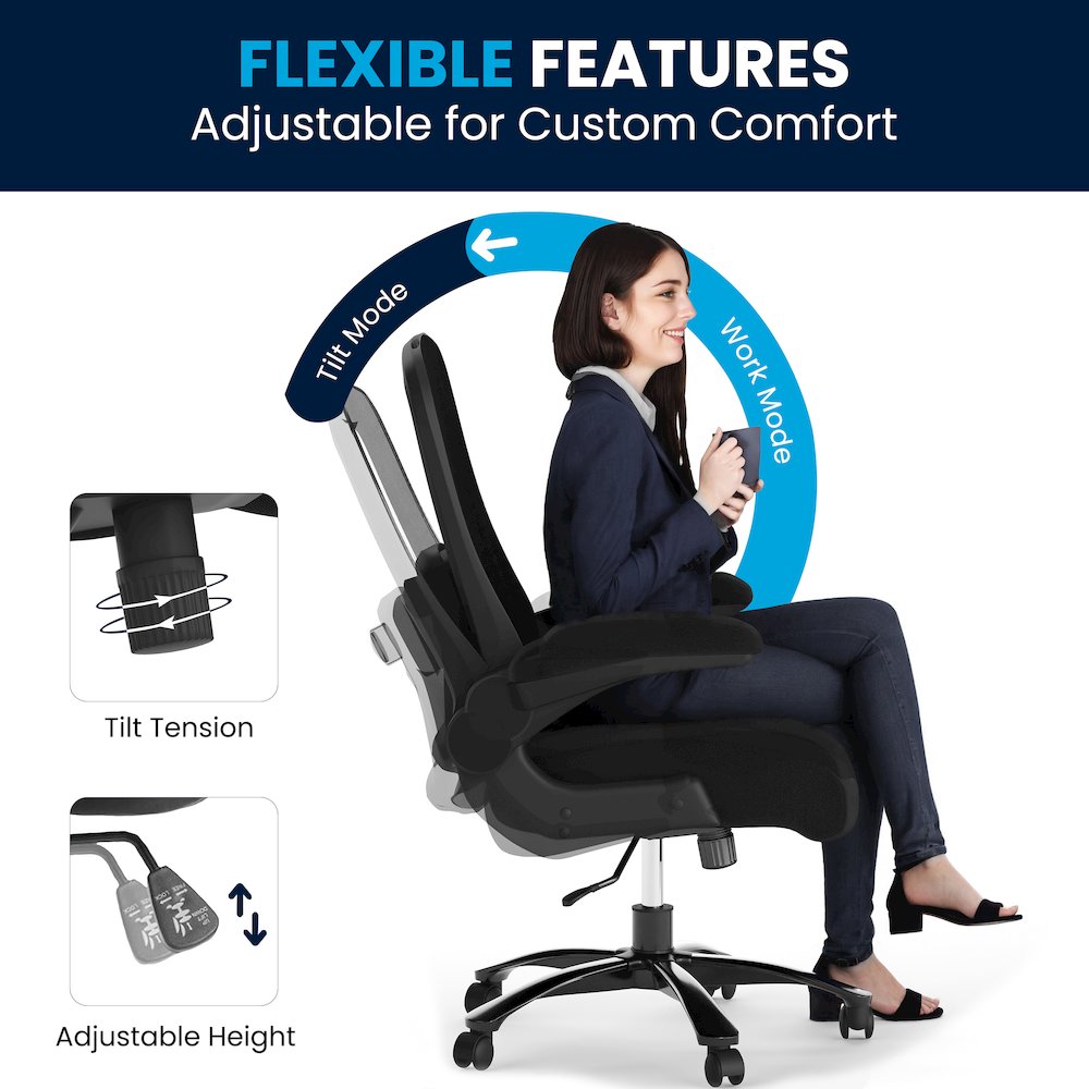 Office Chair| Black Mesh Executive Swivel Office Chair