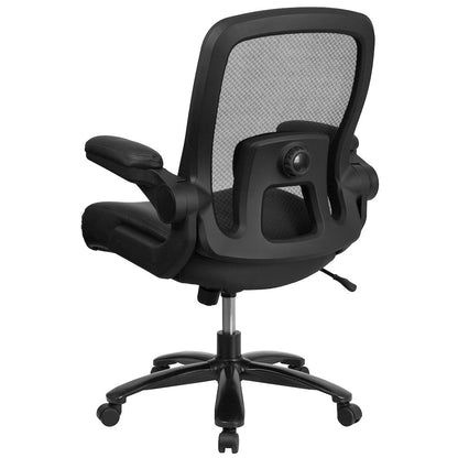 500 lb. Rated Black Mesh/Executive Office Chair with Adjustable Lumbar