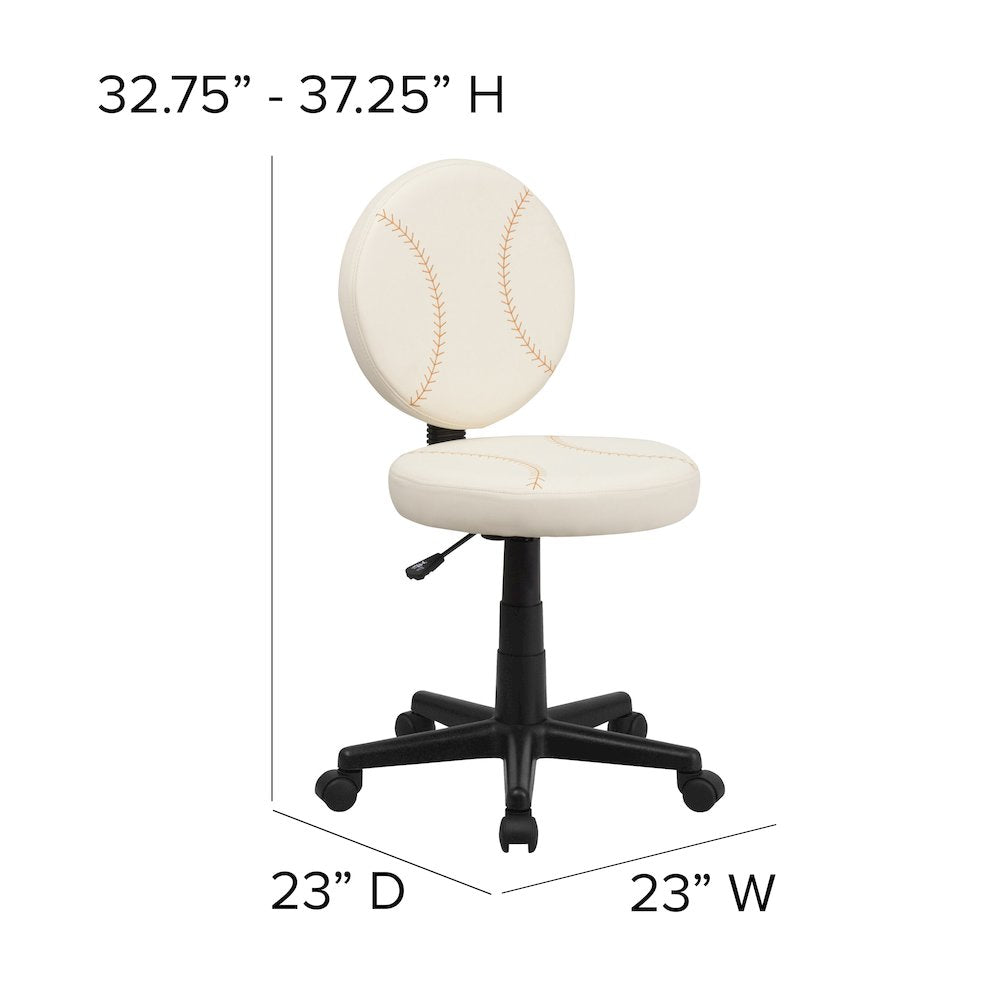 Baseball Swivel Task Office Chair