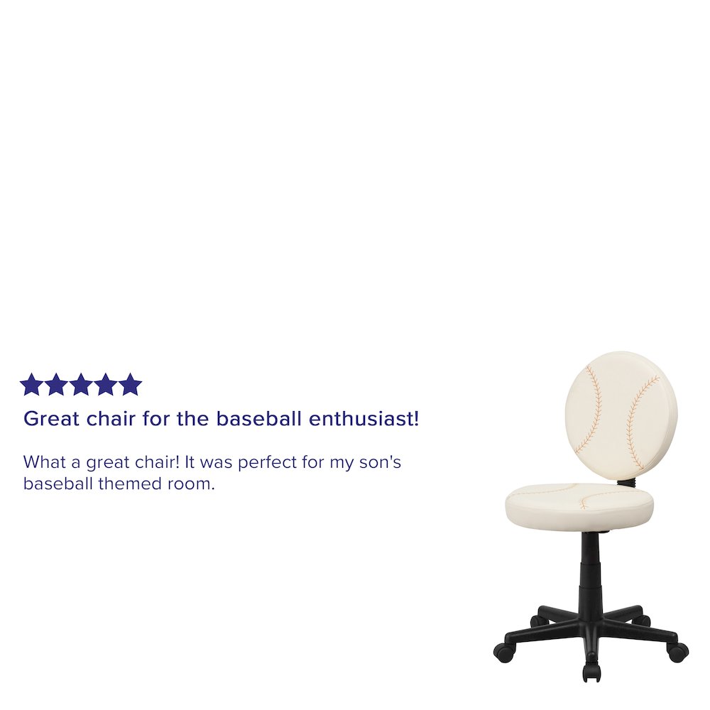 Baseball Swivel Task Office Chair