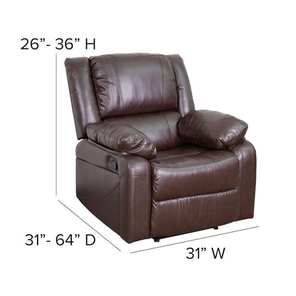 Brown LeatherSoft Recliner