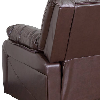 Brown LeatherSoft Recliner