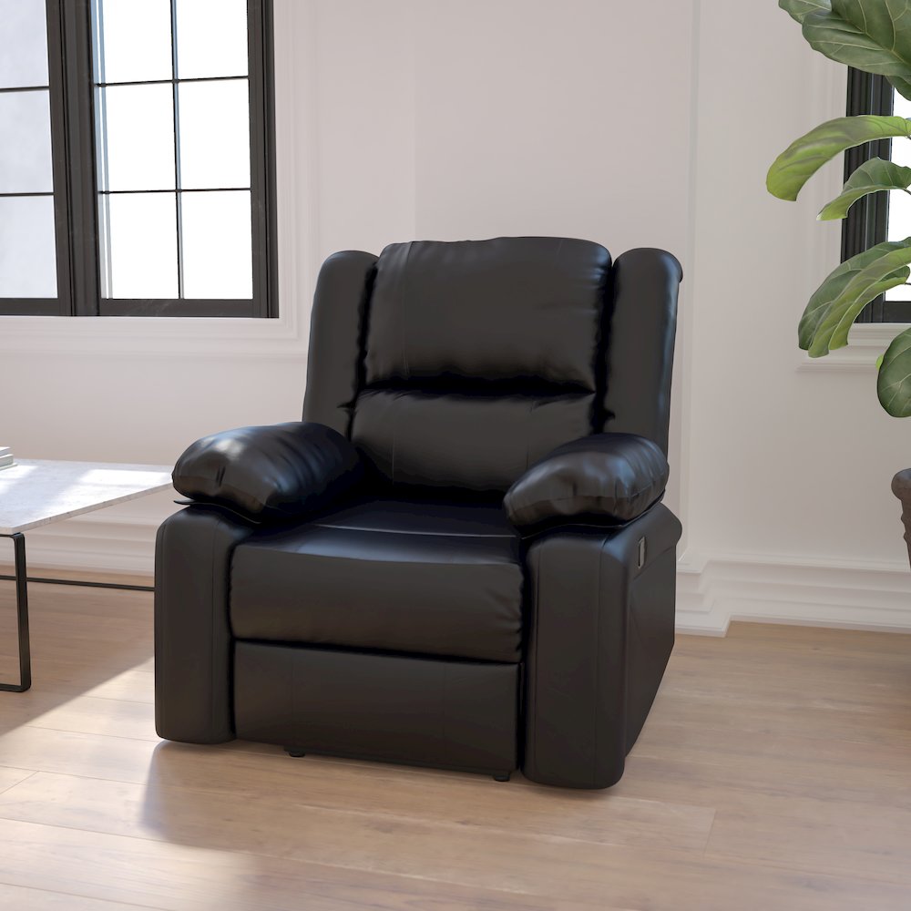 Black LeatherSoft Recliner
