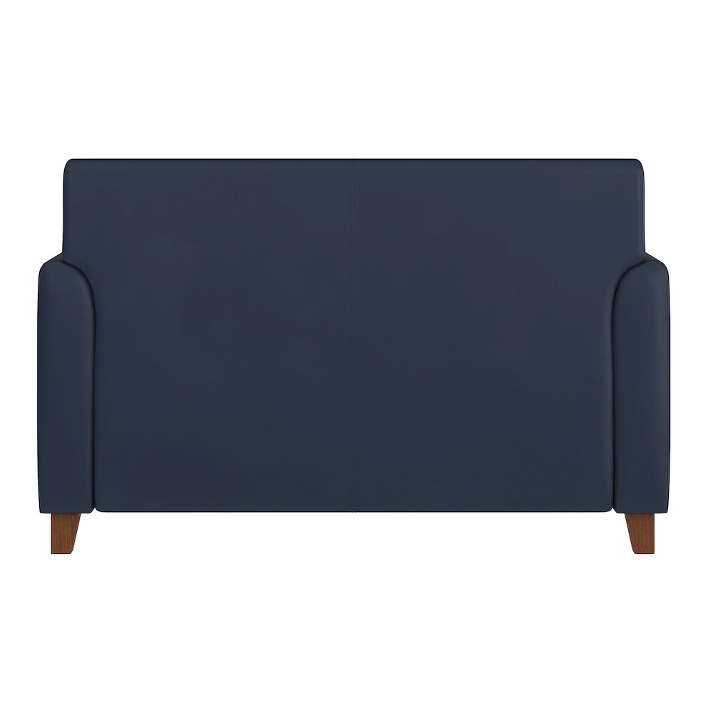 HERCULES Diplomat Series Navy LeatherSoft Loveseat
