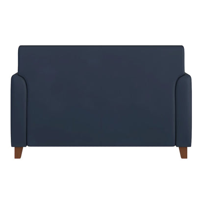 HERCULES Diplomat Series Navy LeatherSoft Loveseat