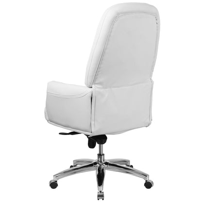 High Back White Multifunction Executive Swivel Ergonomic Office Chair with Arms