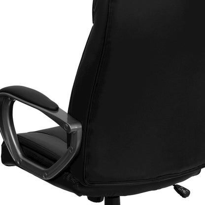 High Back Black LeatherSoft Executive Swivel Office Chair with Arms