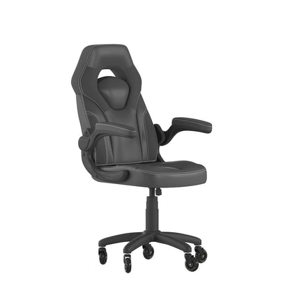 X10 Gaming Chair Racing Office Computer Chair, Black LeatherSoft