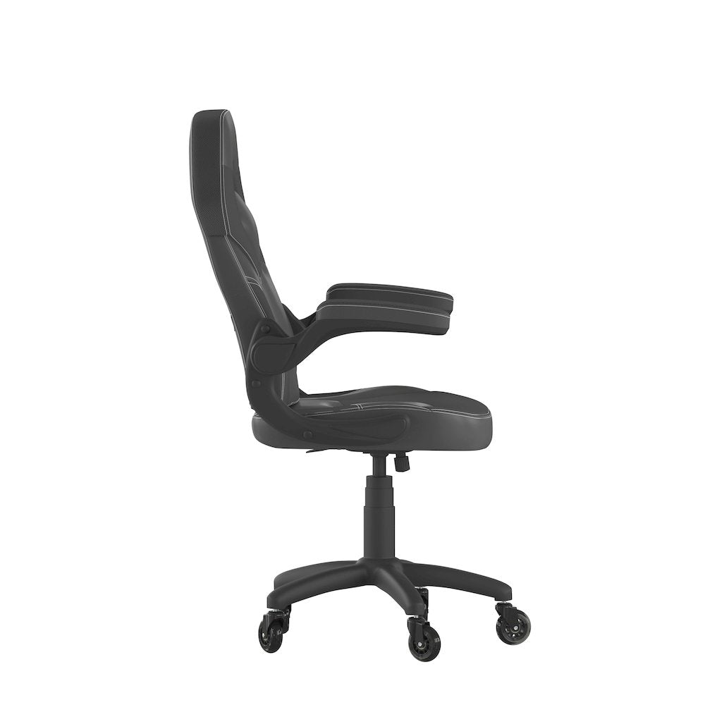 X10 Gaming Chair Racing Office Computer Chair, Black LeatherSoft