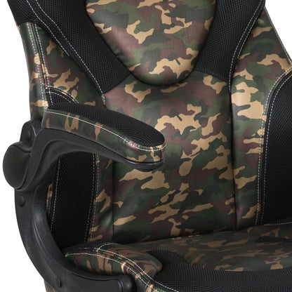 X10 Gaming Chair Racing Office Computer Swivel Chair, Camouflage/Black
