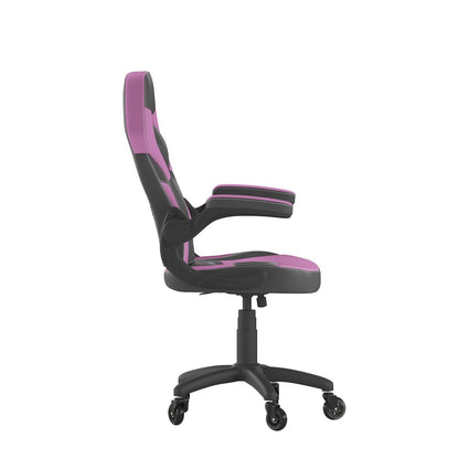 X10 Gaming Chair Racing Office Computer Chair, Pink/Black LeatherSoft