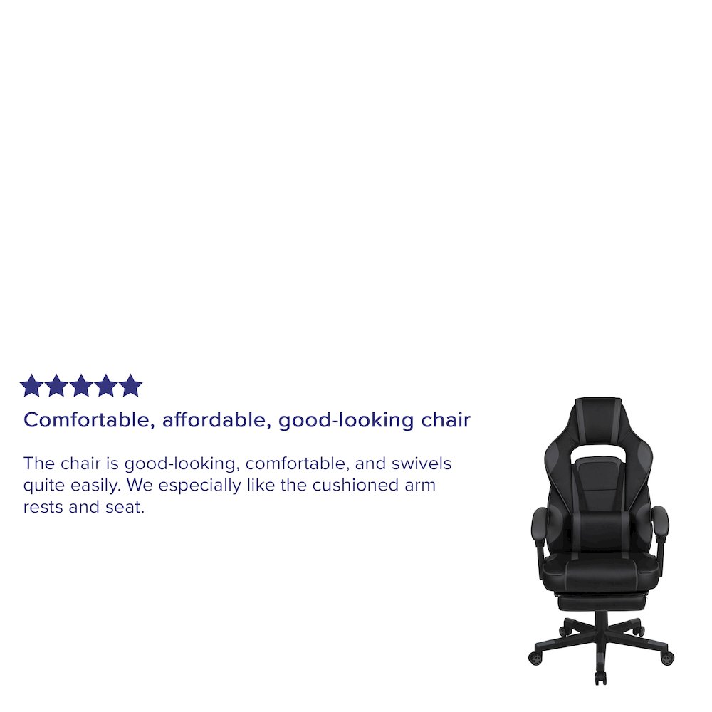X40 Gaming Chair Racing Computer Chair - Black/Gray