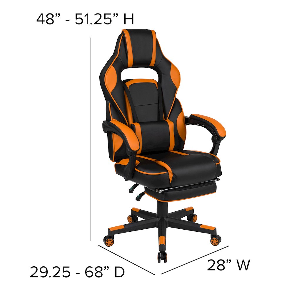 X40 Gaming Chair Racing Computer Chair - Black/Orange