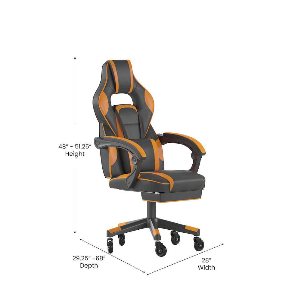 X40 Gaming Chair Racing Computer Chair - Black/Orange