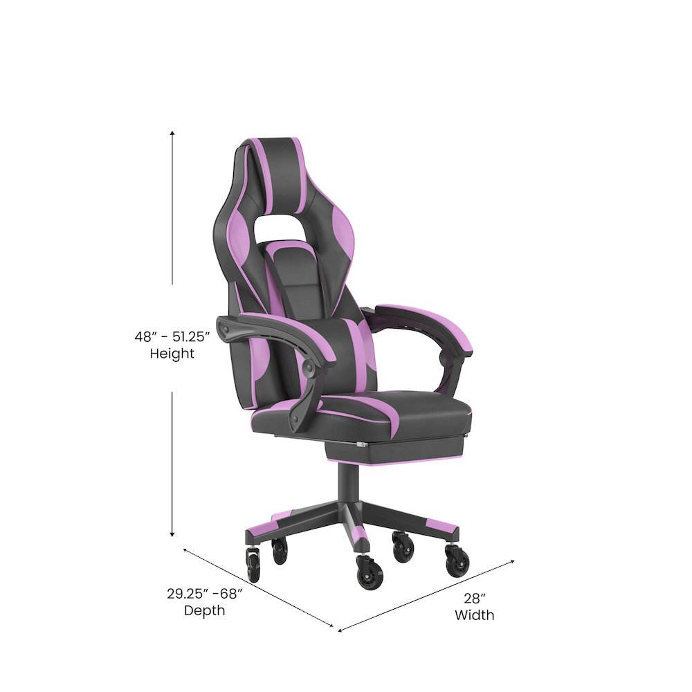 X40 Gaming Chair Racing Computer Chair - Black/Purple