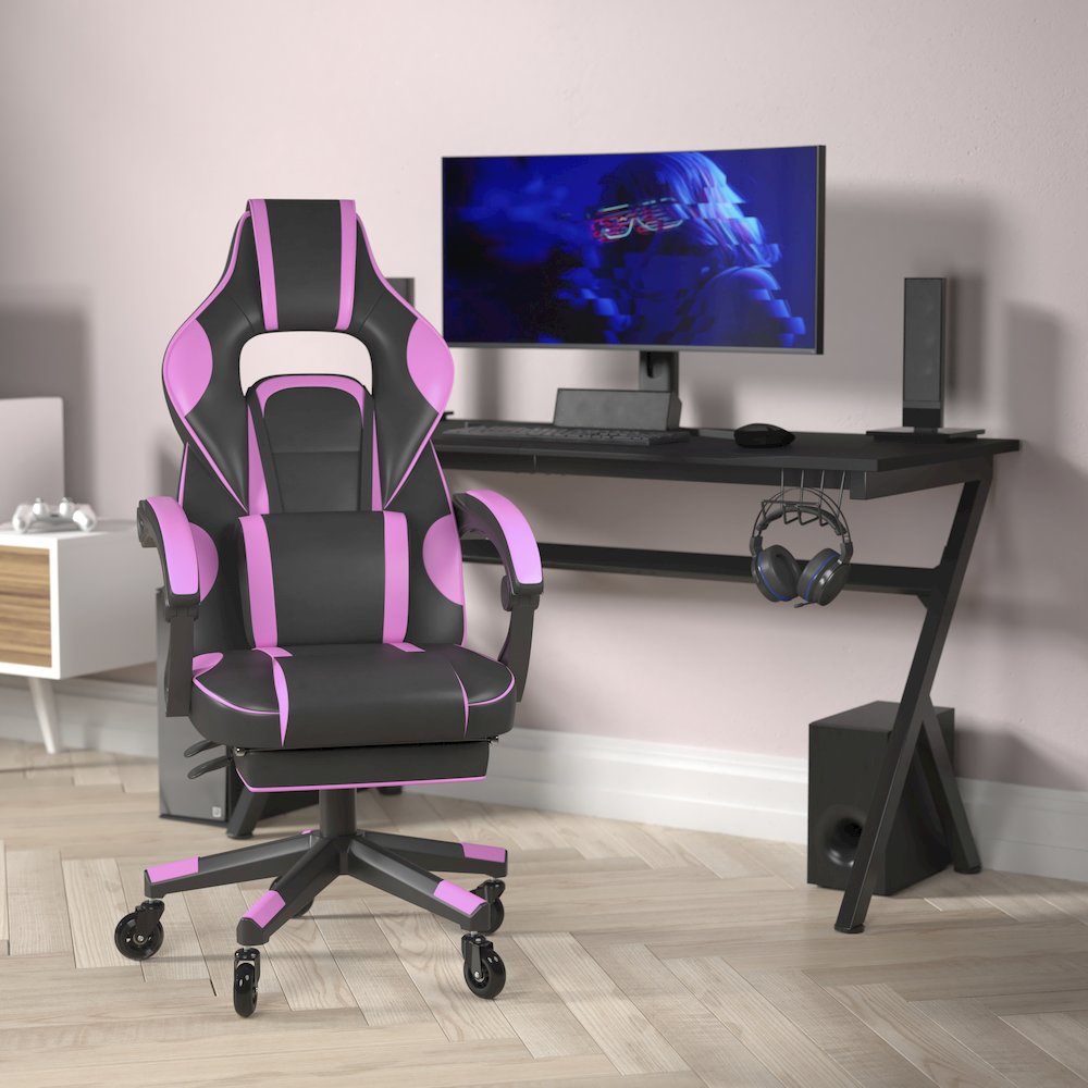 X40 Gaming Chair Racing Computer Chair - Black/Purple