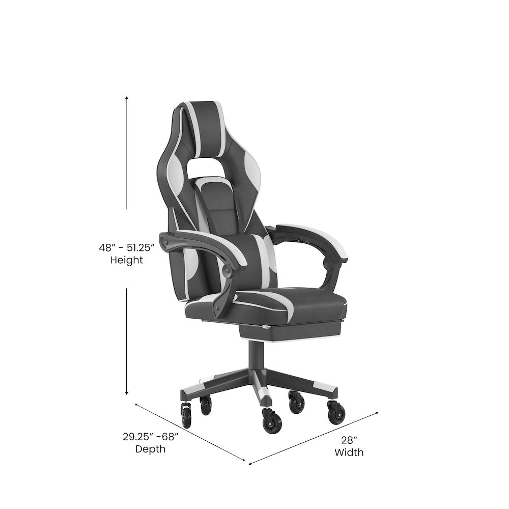 X40 Gaming Chair Racing Computer Chair - White