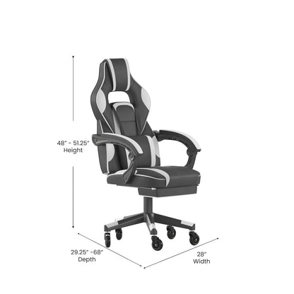 X40 Gaming Chair Racing Computer Chair - White