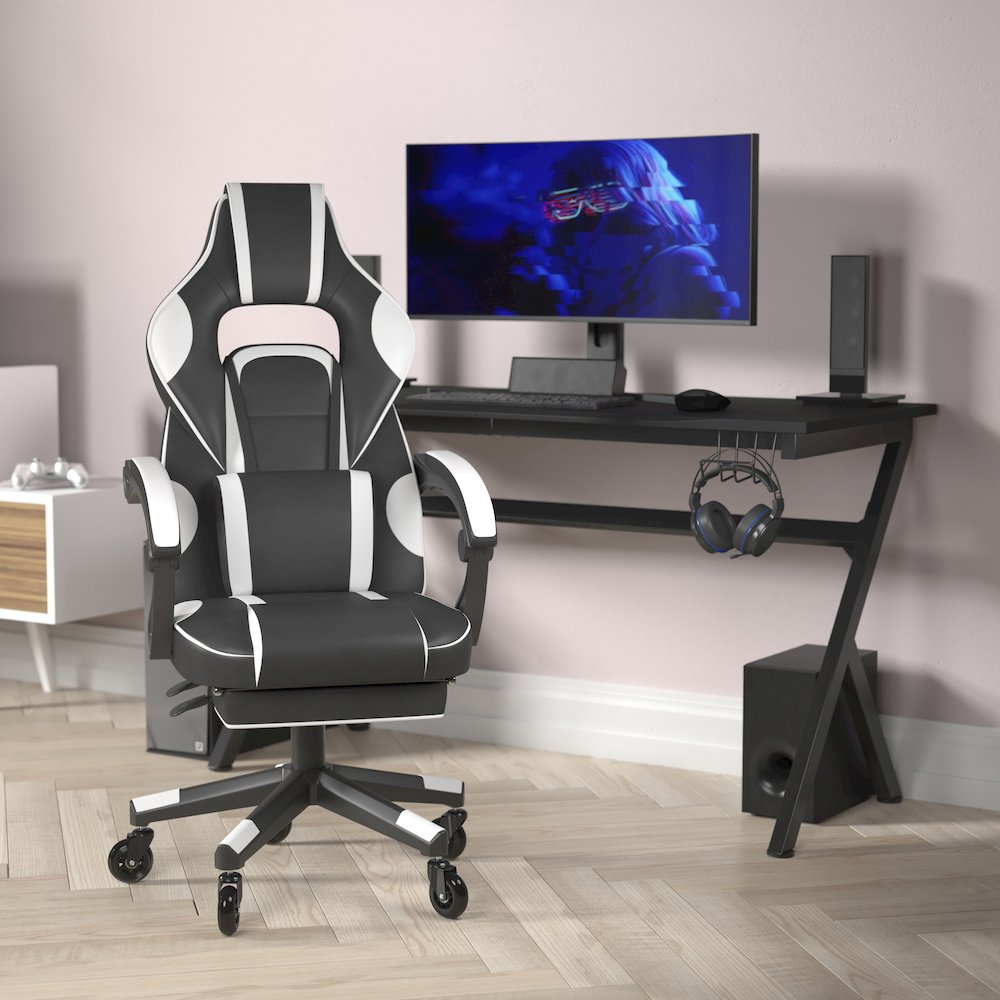 X40 Gaming Chair Racing Computer Chair - White