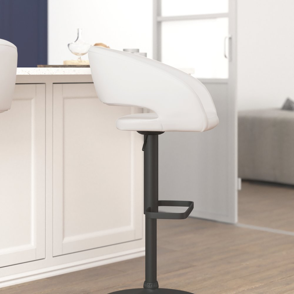 Contemporary Adjustable Swivel Bar Stool