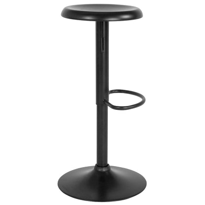 Adjustable Height Retro Barstool in Black Finish