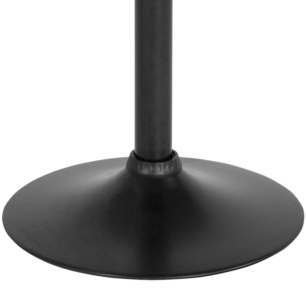 Adjustable Height Retro Barstool in Black Finish