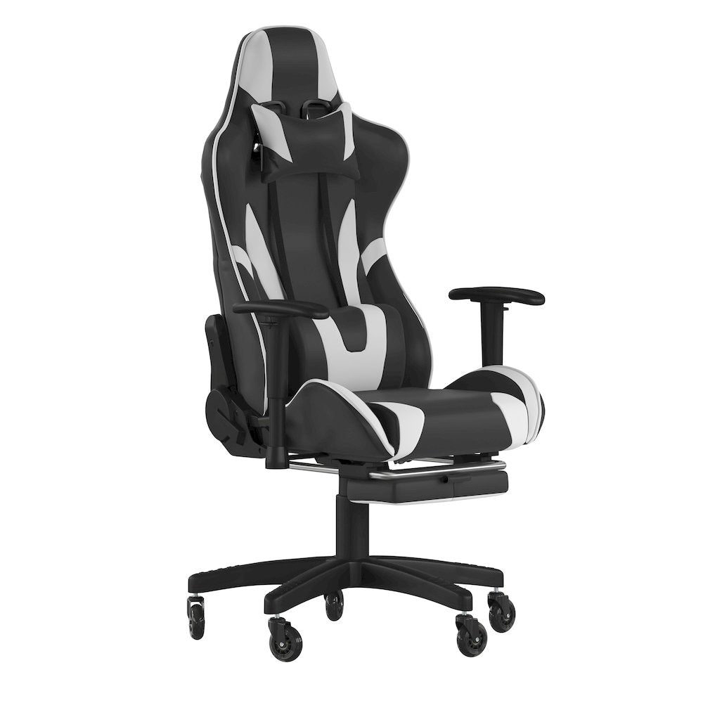 X30 Gaming Chair Racing Computer Chair with Back, Slide-Out Footrest,